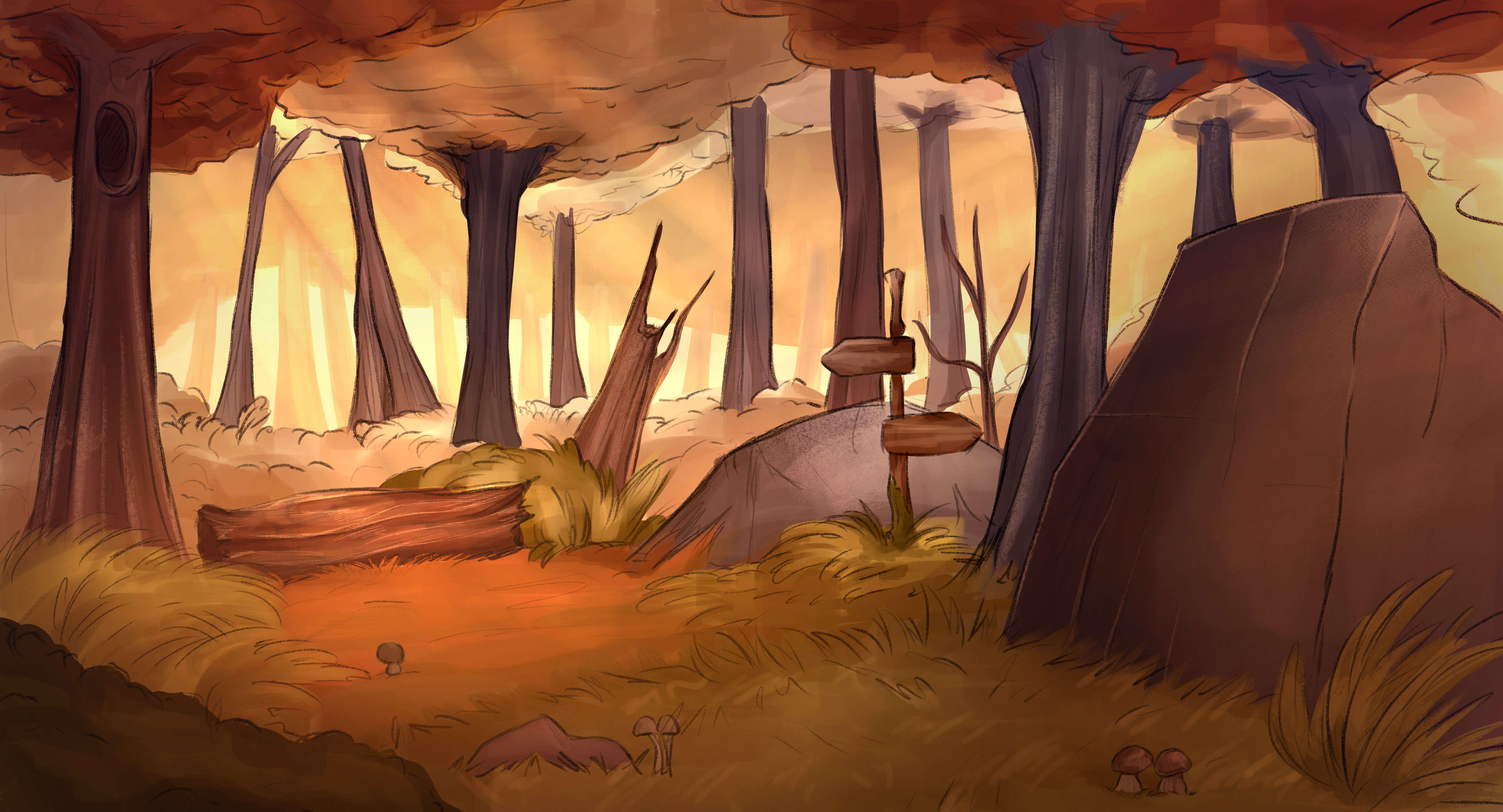 background for 2D animation